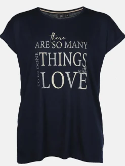 Große Größen Shirt mit Glitzerprint