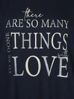 Große Größen Shirt mit Glitzerprint