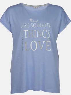 Große Größen Shirt mit Glitzerprint