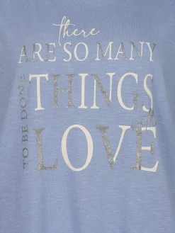 Große Größen Shirt mit Glitzerprint