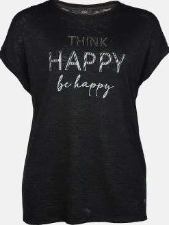 Große Größen Shirt mit Silberprint