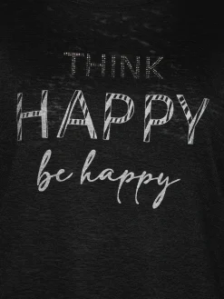 Große Größen Shirt mit Silberprint