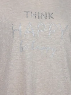 Große Größen Shirt mit Silberprint