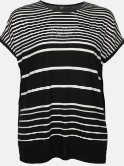 Große Größen Shirt mit Strasssteinchen