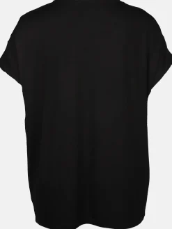 Große Größen Shirt mit Strasssteinchen