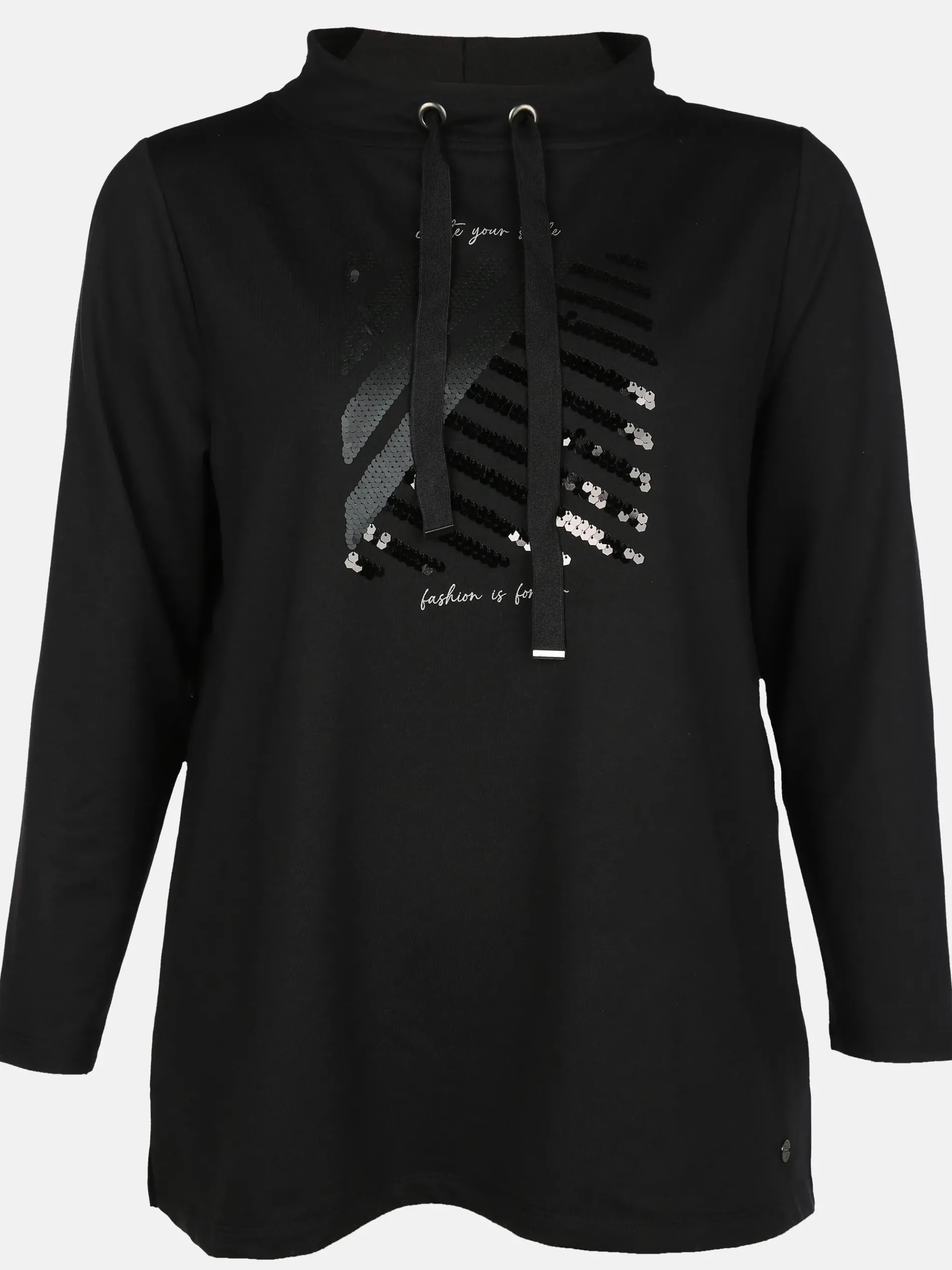 Große Größen Sweatshirt mit Pailletten