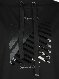 Große Größen Sweatshirt mit Pailletten