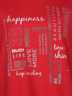 Große Größen Sweatshirt mit Druck