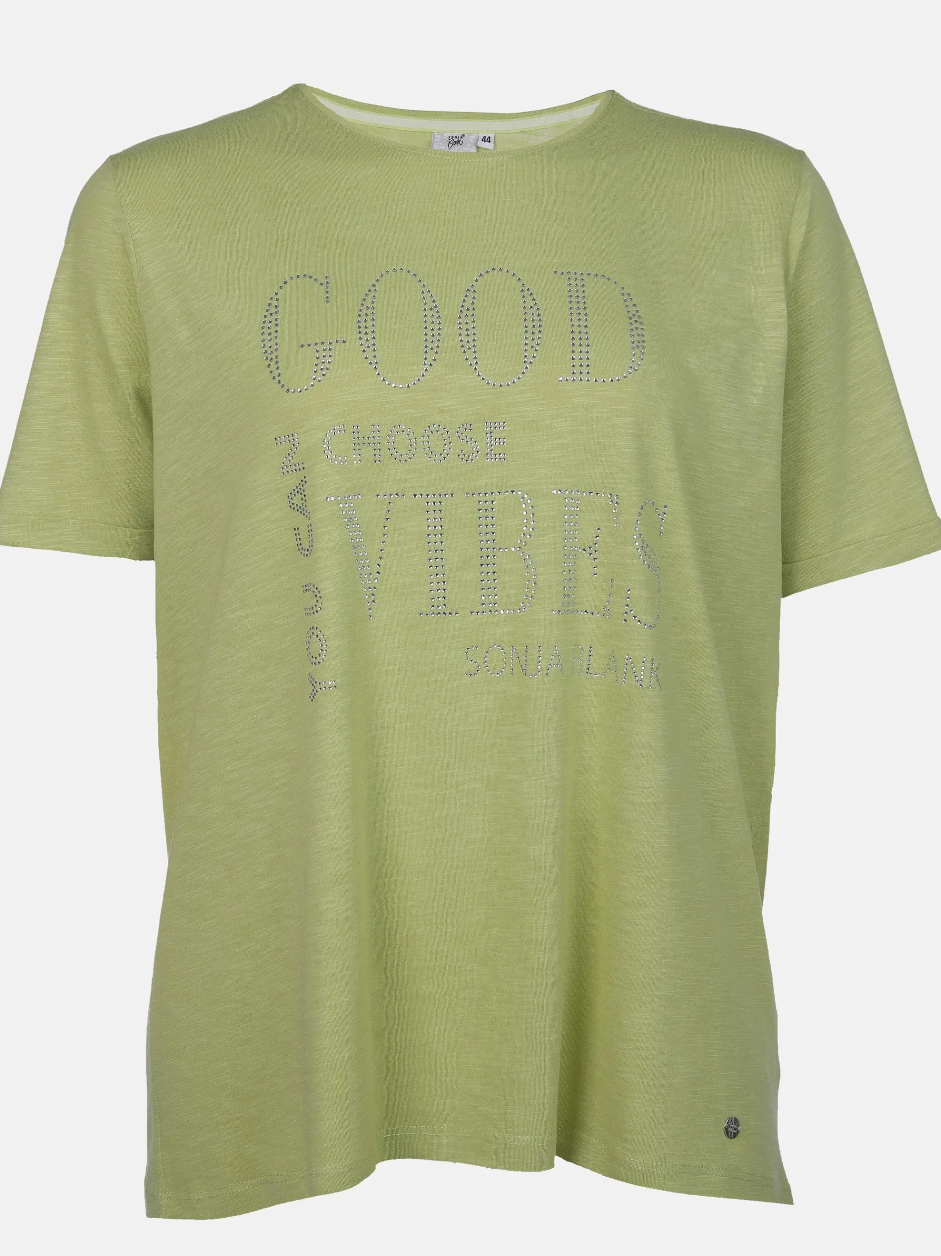 Große Größen T-Shirt mit Strasssteinchen