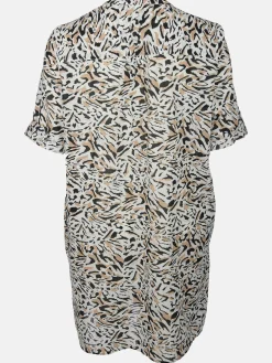 Große Größen Tunikakleid mit Musterprint