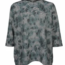 Große Großen Sweatshirt mit 3/4 Arm