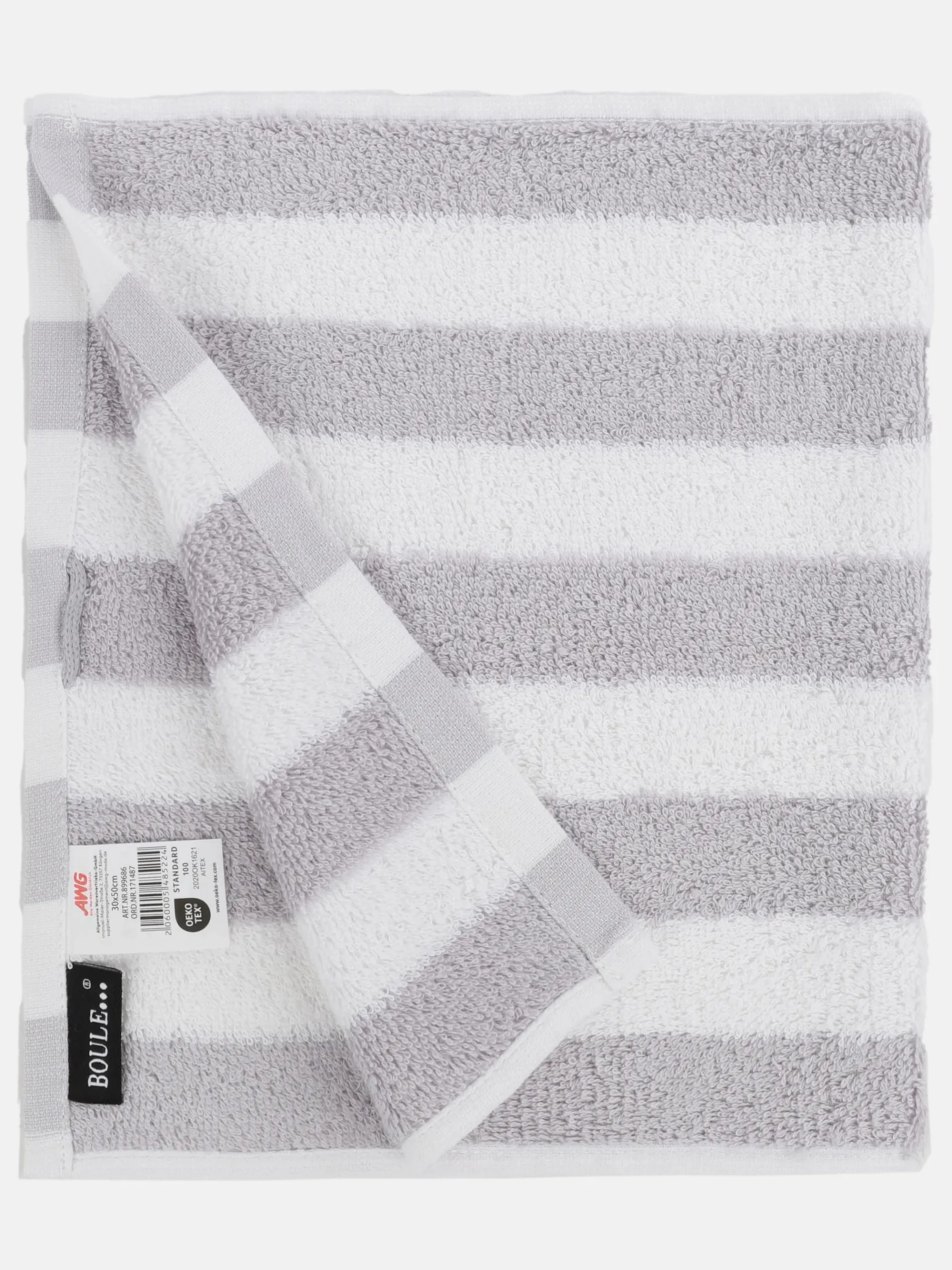 Gästetuch mit Streifen, 30x50cm