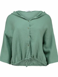 Hailys MA44DDY Musselinbluse mit Kapuze