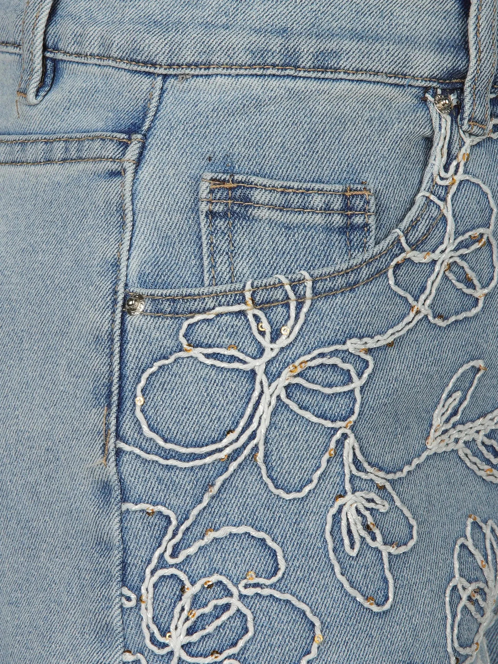 Hailys SH C JN FL44OWI Jeansshorts