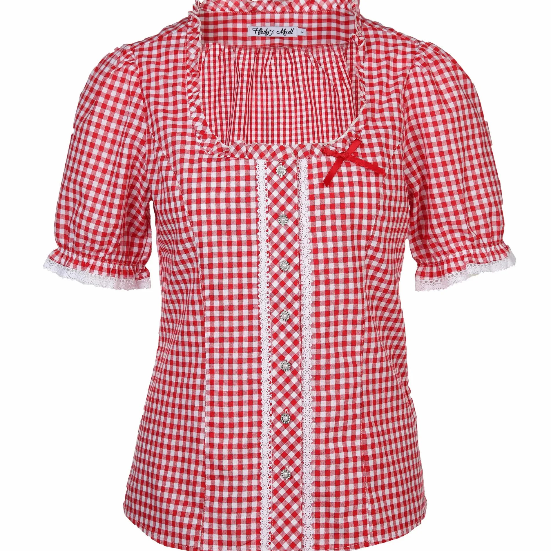 Hailys VI44CKI Trachtenbluse kariert