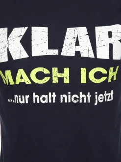 Herren Arbeitsshirt mit Frontspruch