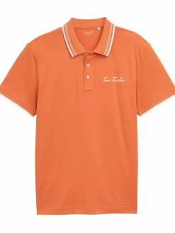 Herren Basic Polo mit Randstreifen