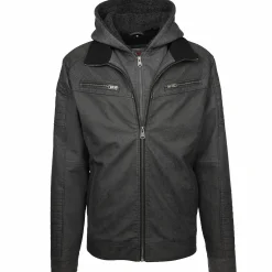 Herren Bikerjacke 2in1 mit Kapuze