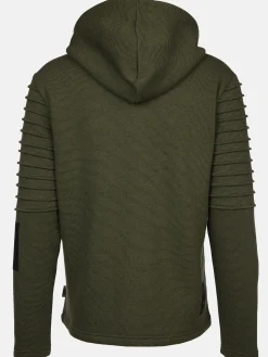 Herren Bikersweatjacke mit Kapuze