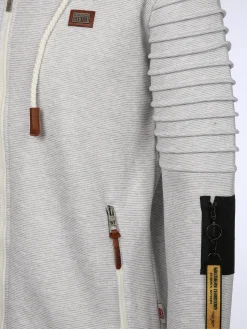 Herren Bikersweatjacke mit Kapuze