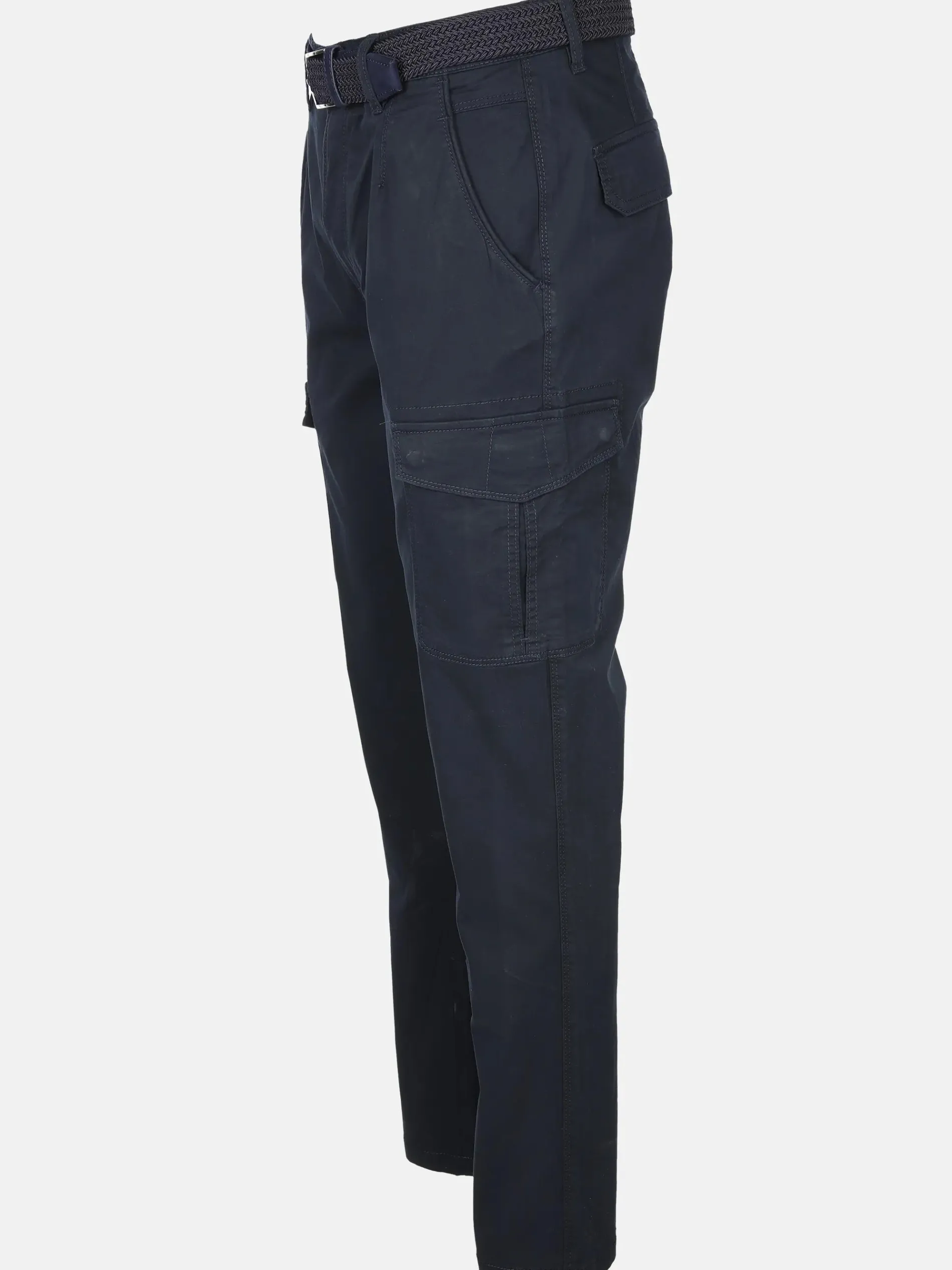 Herren Cargohose mit Flechtgürtel