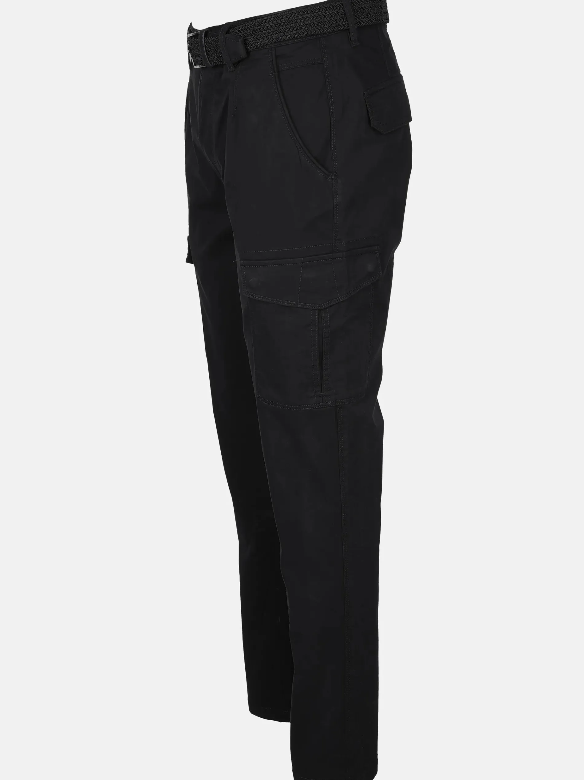 Herren Cargohose mit Flechtgürtel