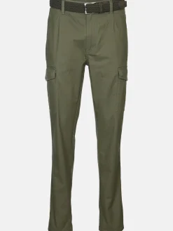 Herren Cargohose mit Flechtgürtel