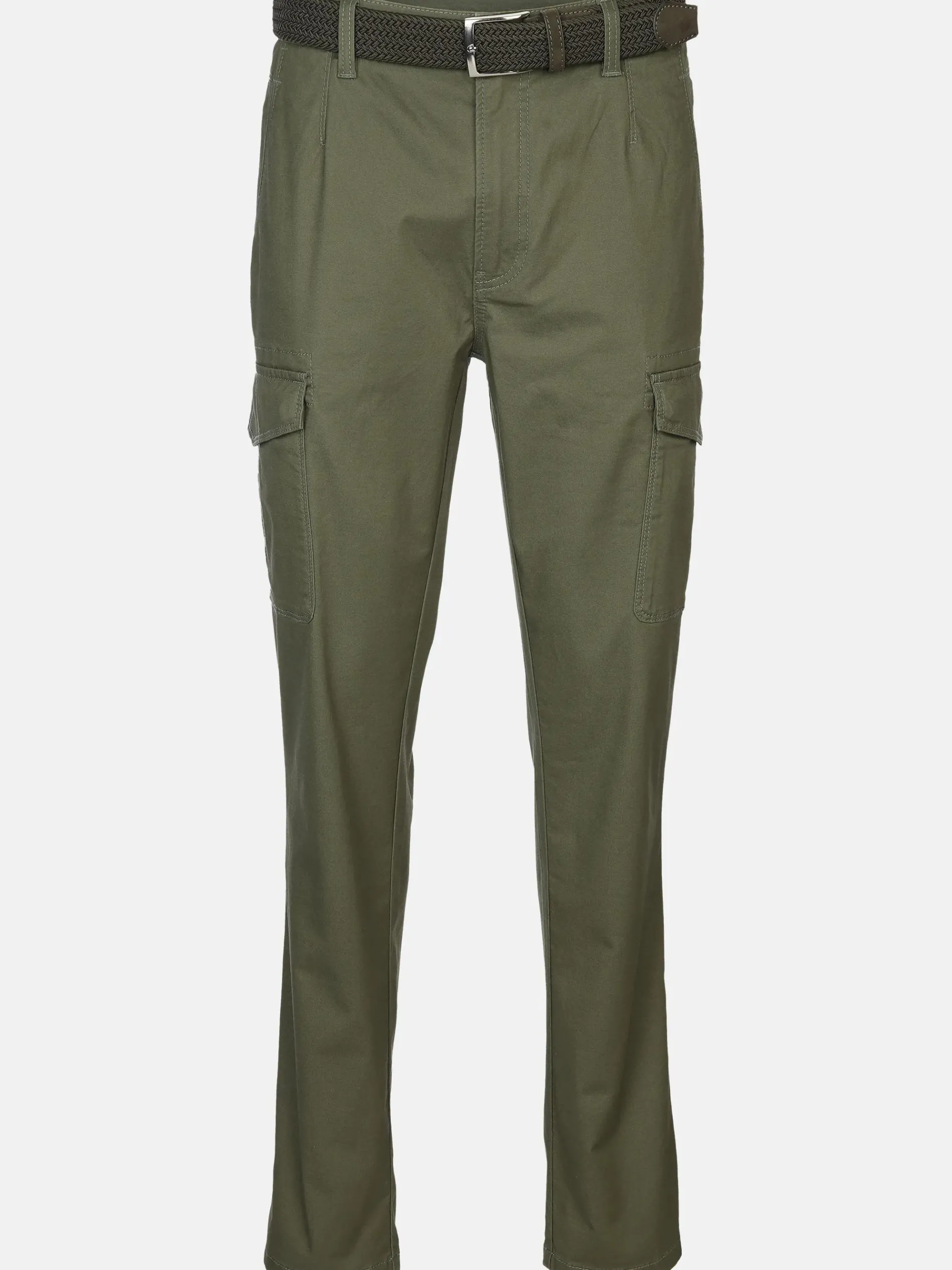 Herren Cargohose mit Flechtgürtel