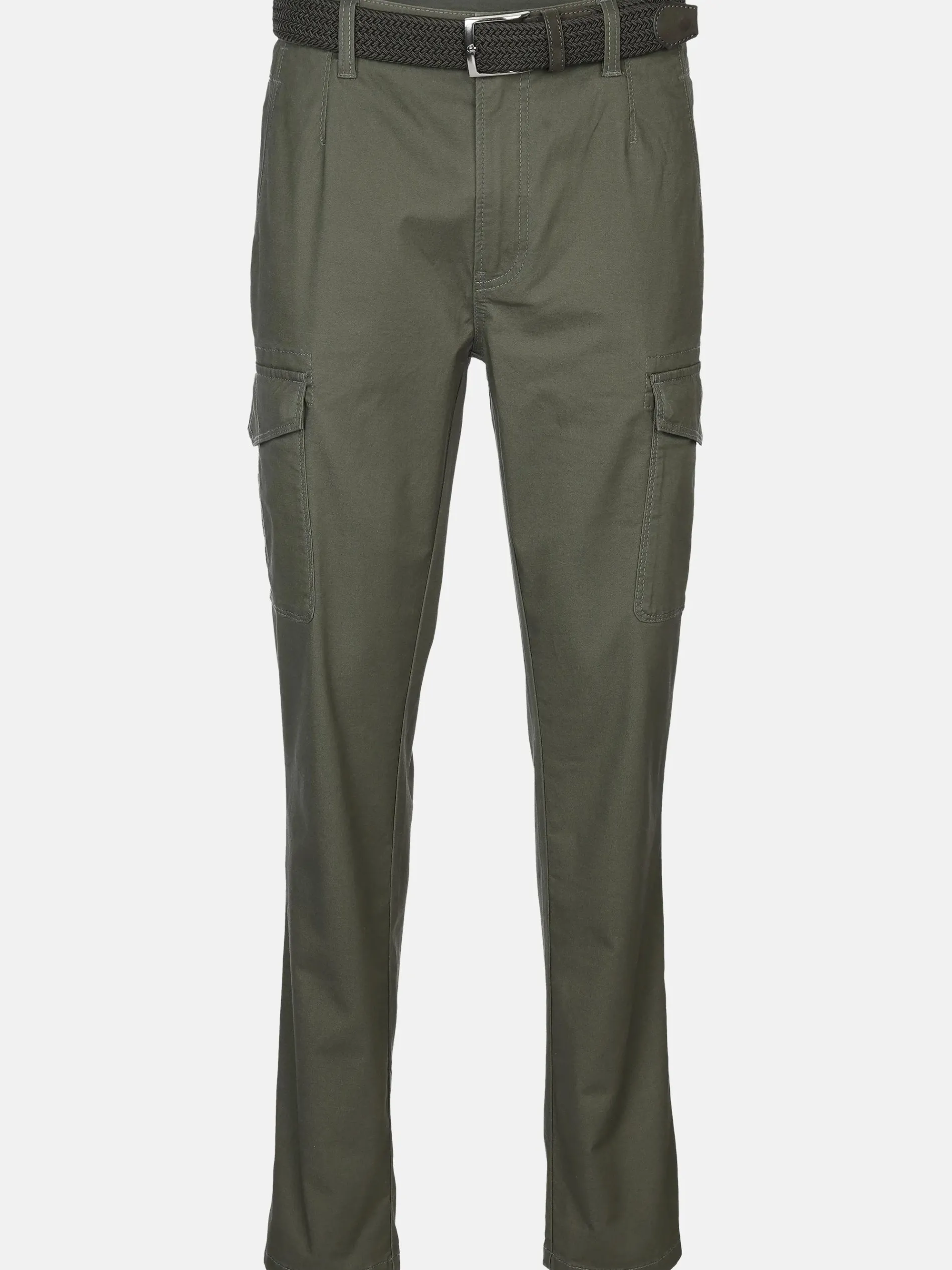 Herren Cargohose mit Flechtgürtel