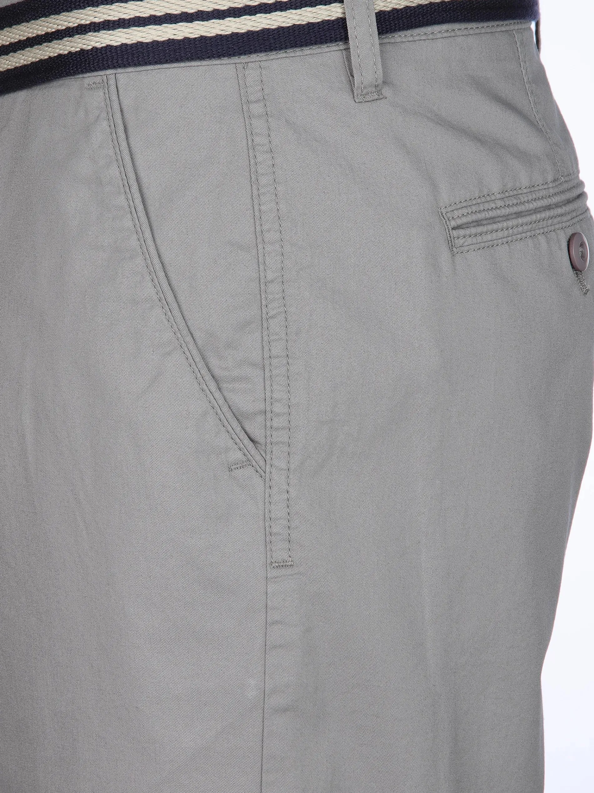 Herren Chino Bermuda mit Gürtel