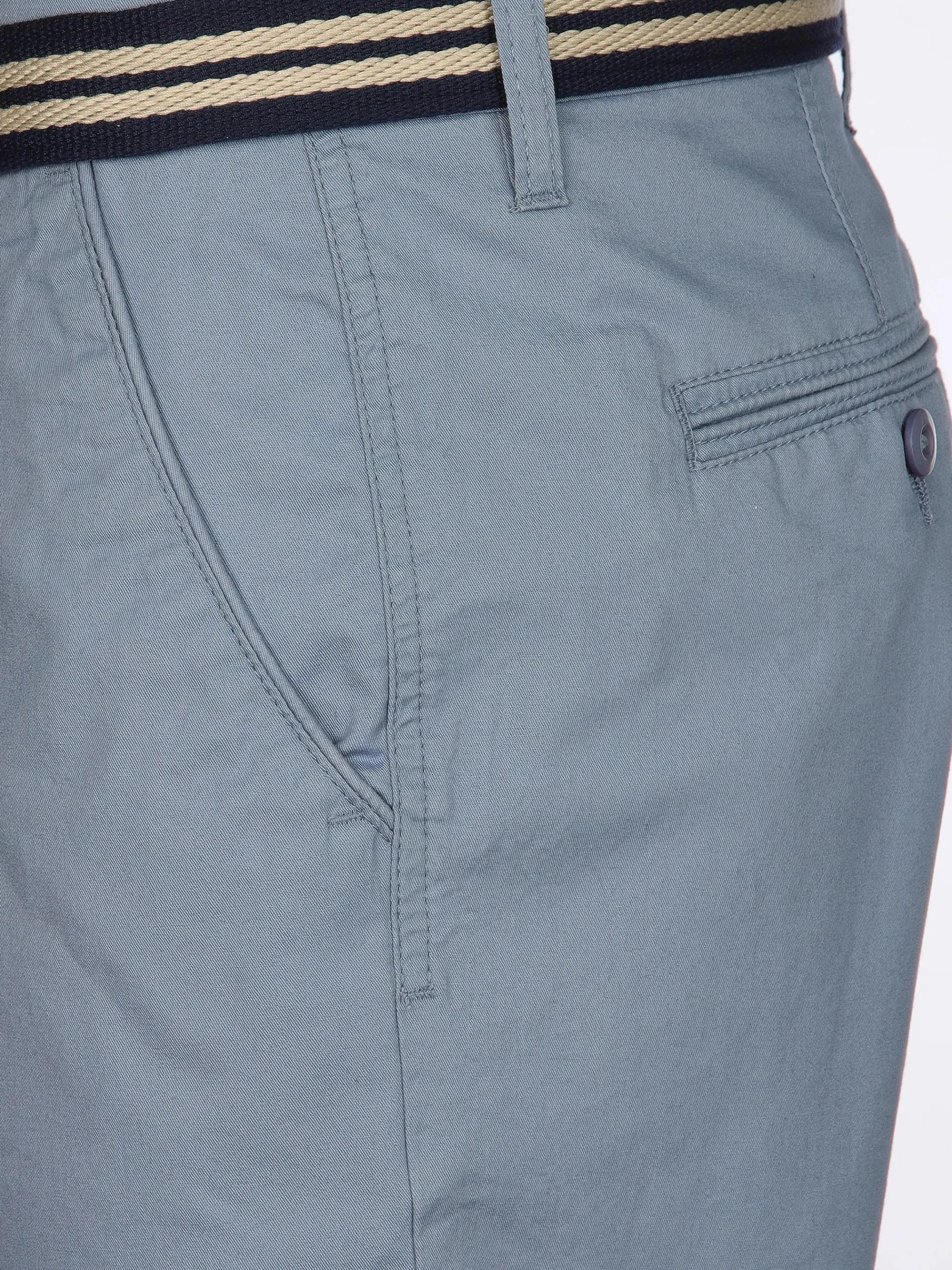 Herren Chino Bermuda mit Gürtel