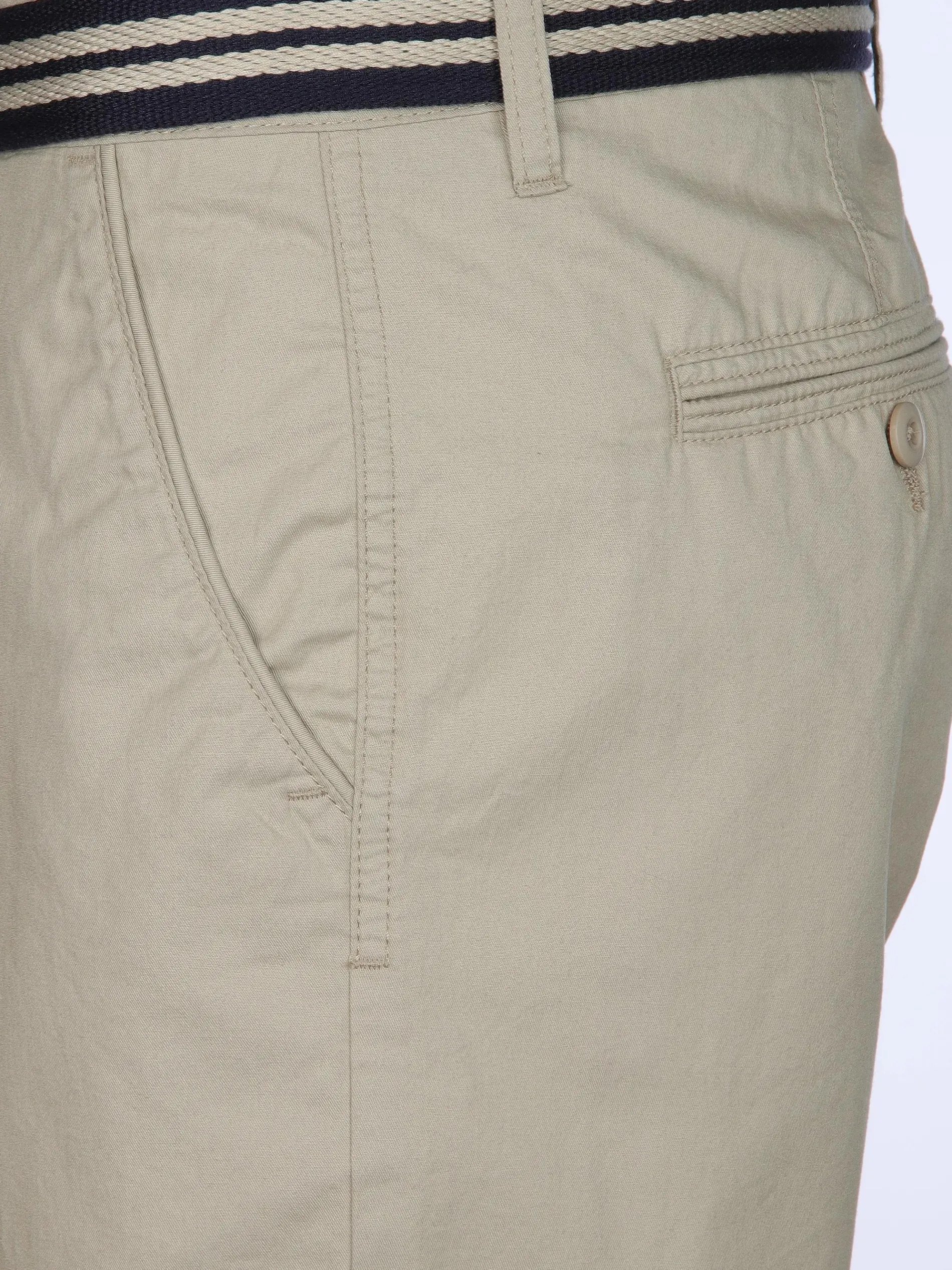 Herren Chino Bermuda mit Gürtel