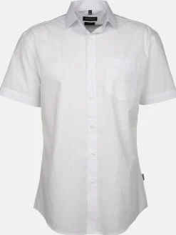 Herren Cityhemd mit halbem Arm unifarben