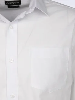 Herren Cityhemd mit langem Arm unifarben