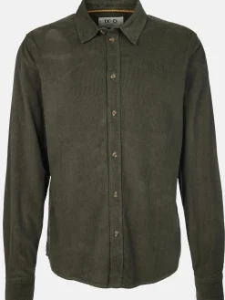 Herren Cordhemd unifarben