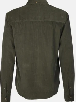 Herren Cordhemd unifarben