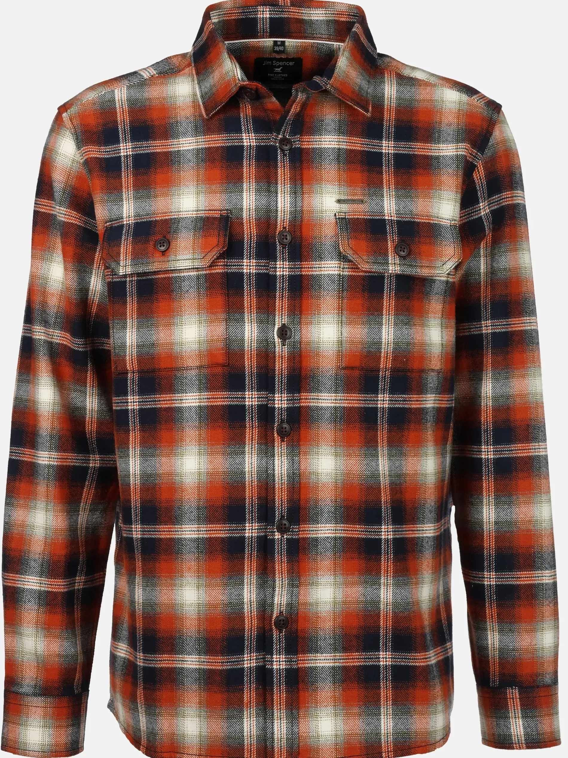 Herren Flanellhemd als Overshirt Melange