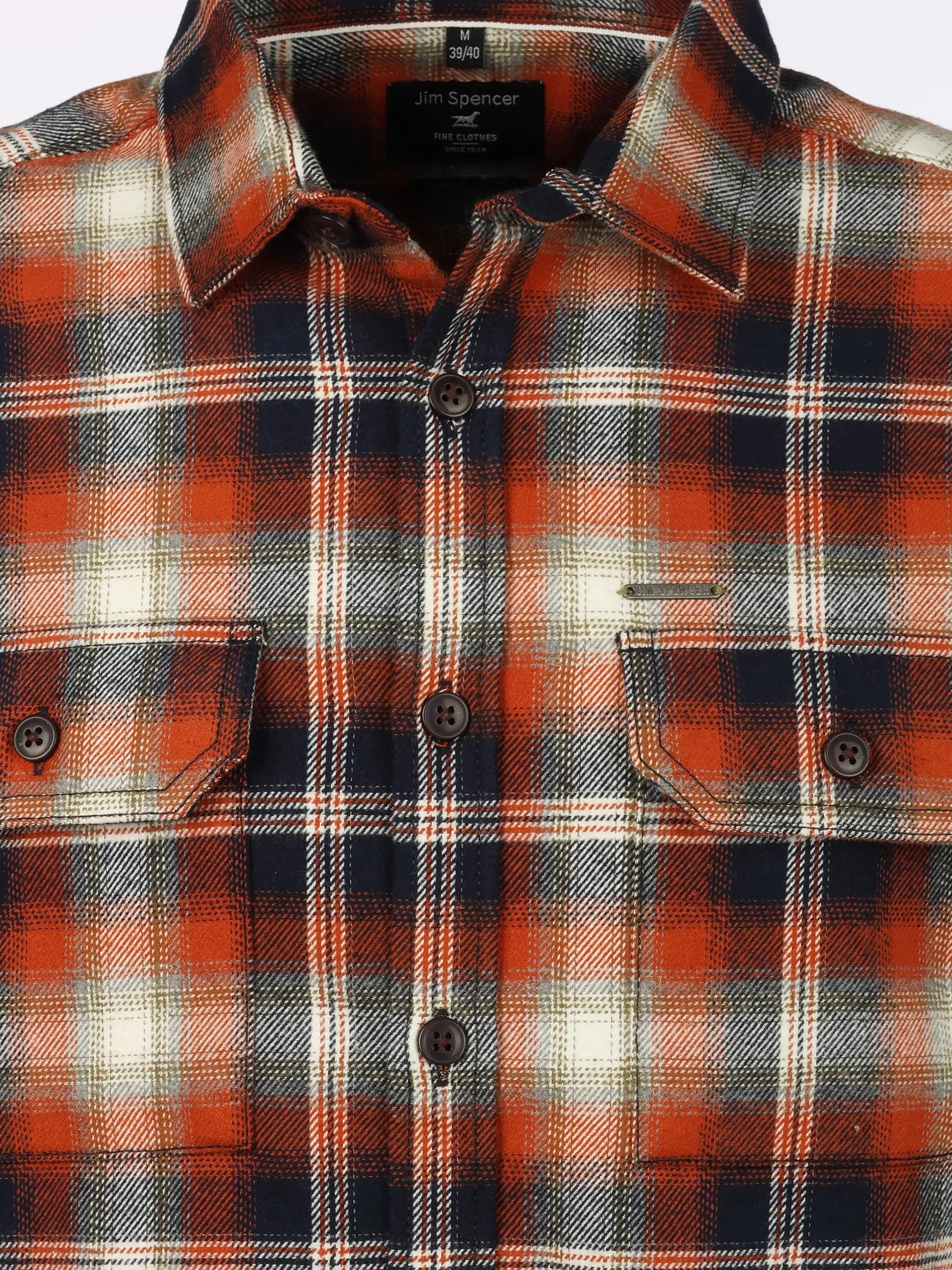 Herren Flanellhemd als Overshirt Melange