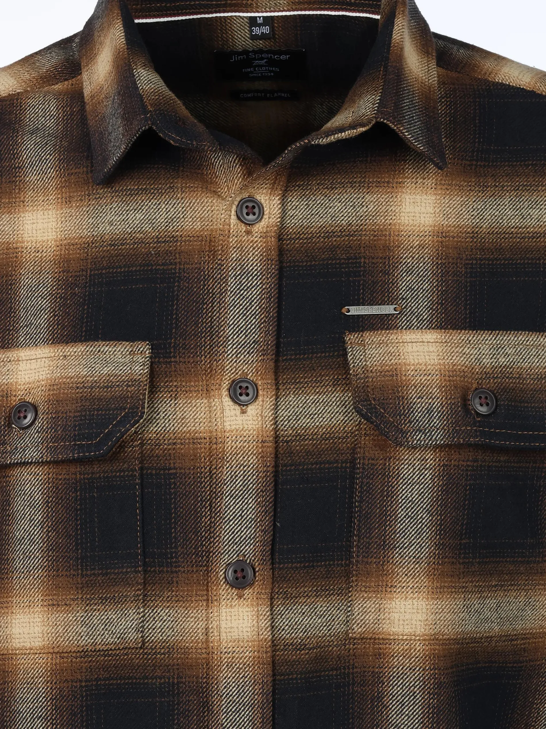 Herren Flanellhemd als Overshirt Melange