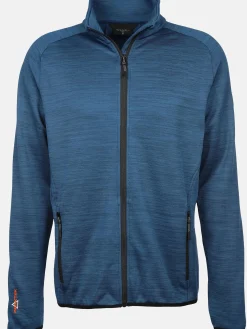 Herren Fleece Jacke meliert