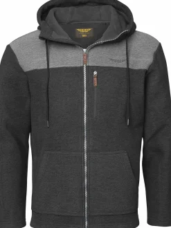 Herren Fleecejacke mit Kapuze