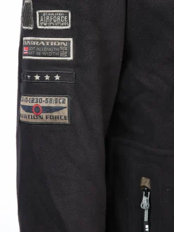 Herren Fleecejacke mit Patches