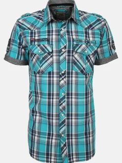 Herren Freizeithemd kariert mit kurzem Arm