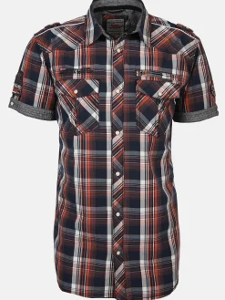 Herren Freizeithemd kariert mit kurzem Arm