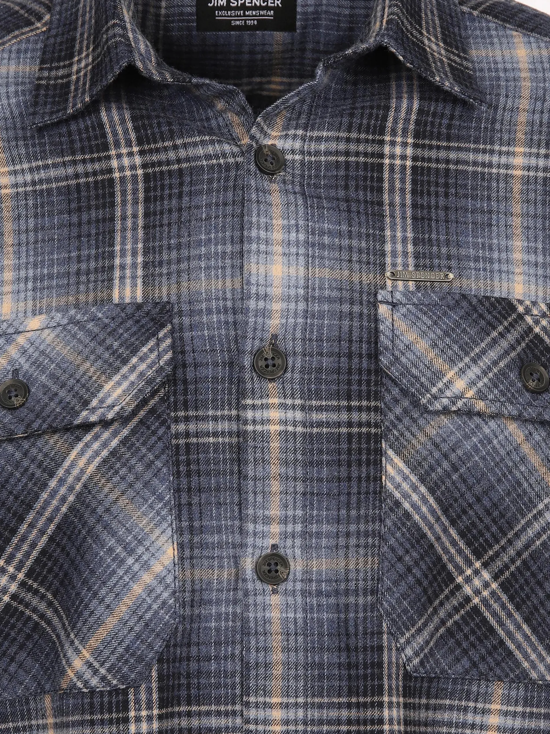 Herren Freizeithemd mit Brusttaschen