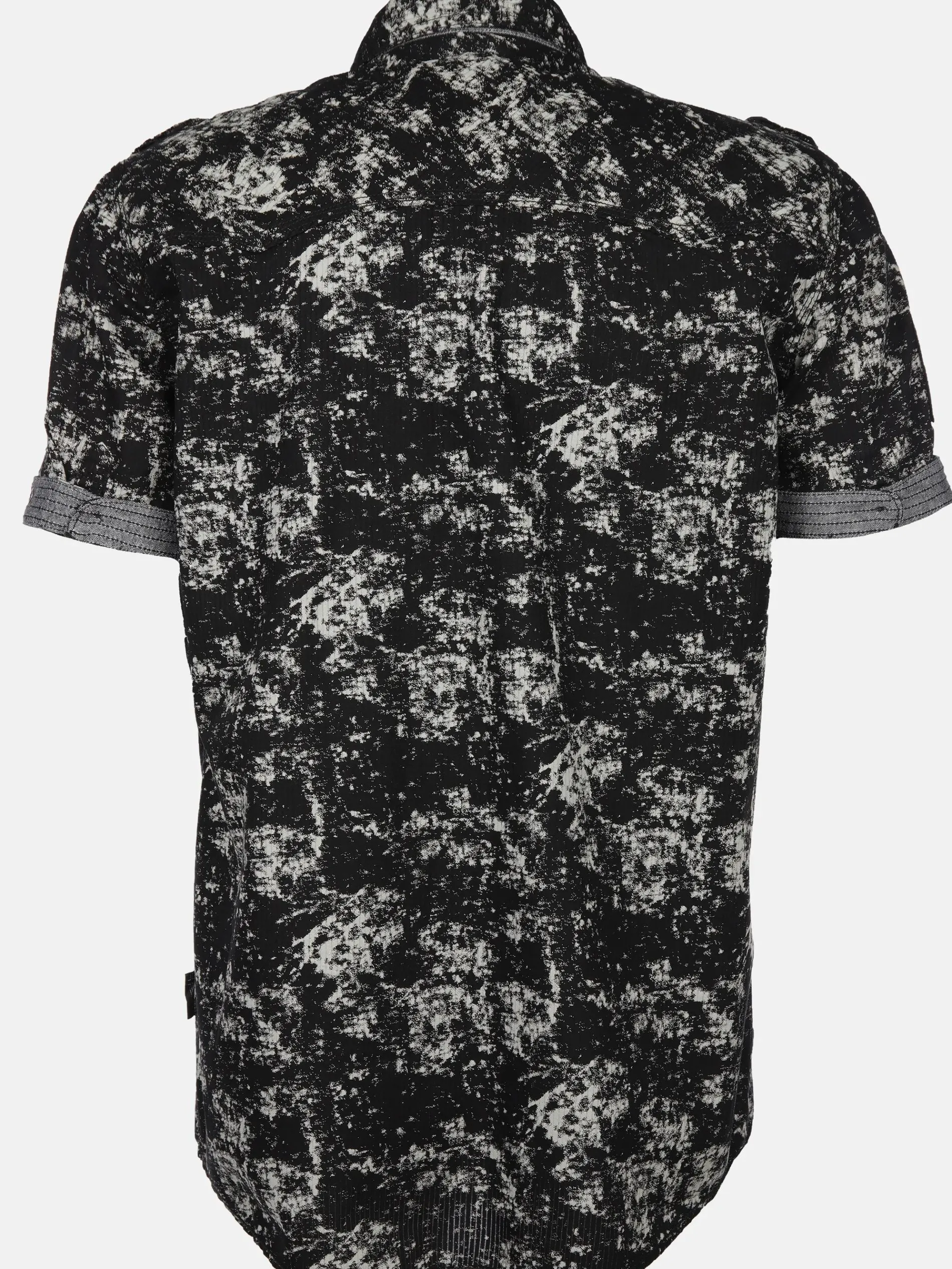 Herren Freizeithemd mit Brusttaschen in Oilwash-Optik