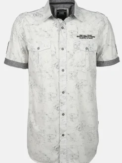 Herren Freizeithemd mit Brusttaschen in Oilwash-Optik