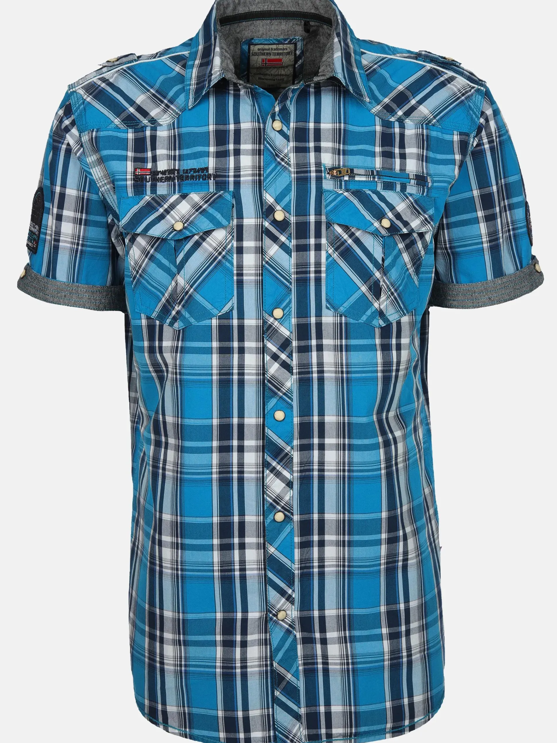 Herren Freizeithemd mit kurzem Arm