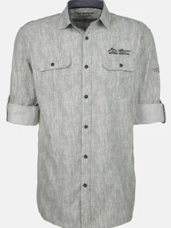 Herren Freizeithemd mit langen, krempelbaren Ärmeln