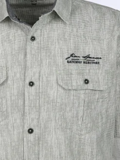 Herren Freizeithemd mit langen, krempelbaren Ärmeln